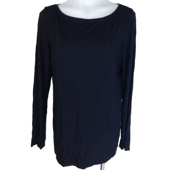 Eileen Fisher Long Sleeve Jersey Tunic Top - Picture 1 of 3